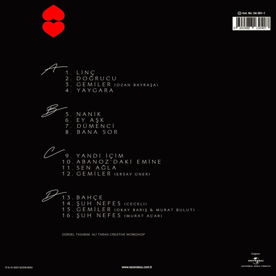 SEZEN AKSU PAŞA GÖNÜL ŞARKILARI (2LP)